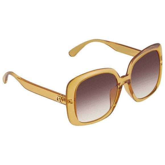NEW Gucci Red and Yellow Square Women's Sunglasses